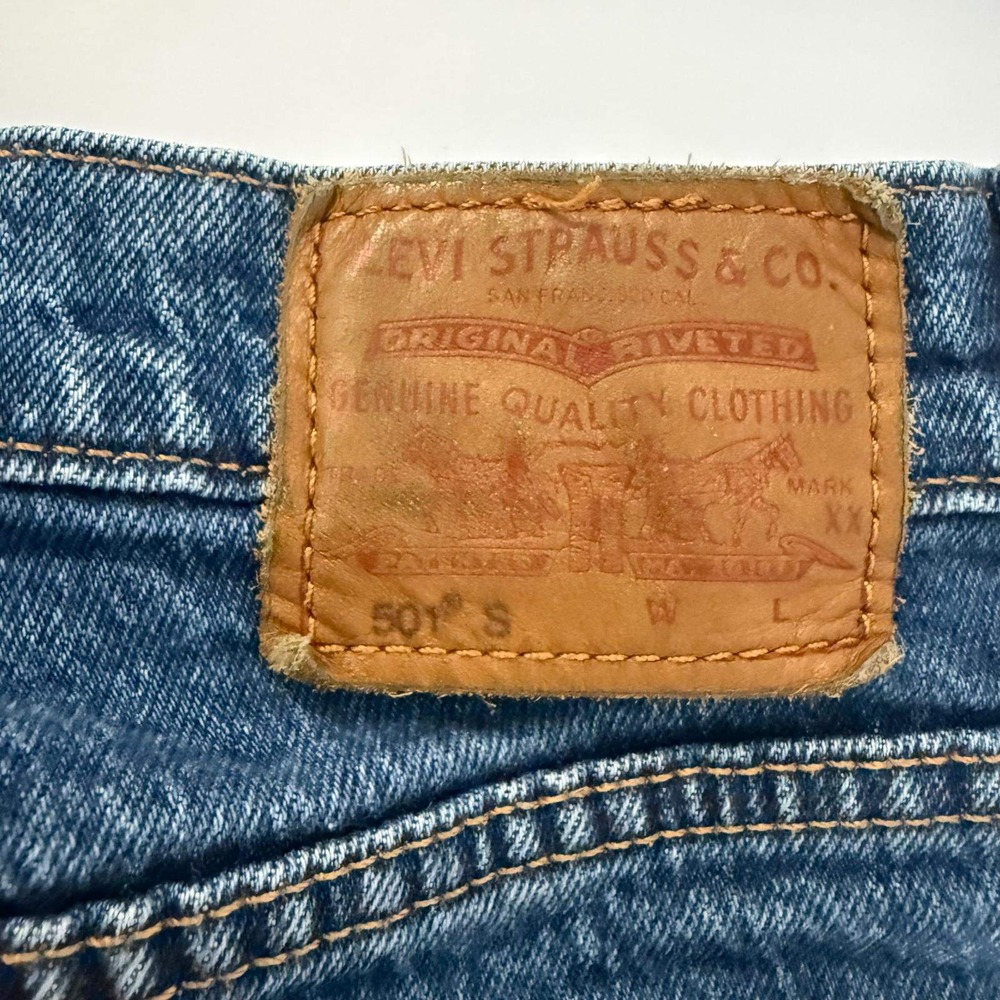 Levis Premium 501 Skinny Jeans Womens W25 L28 Wash Blue Button Fly Denim 501 S